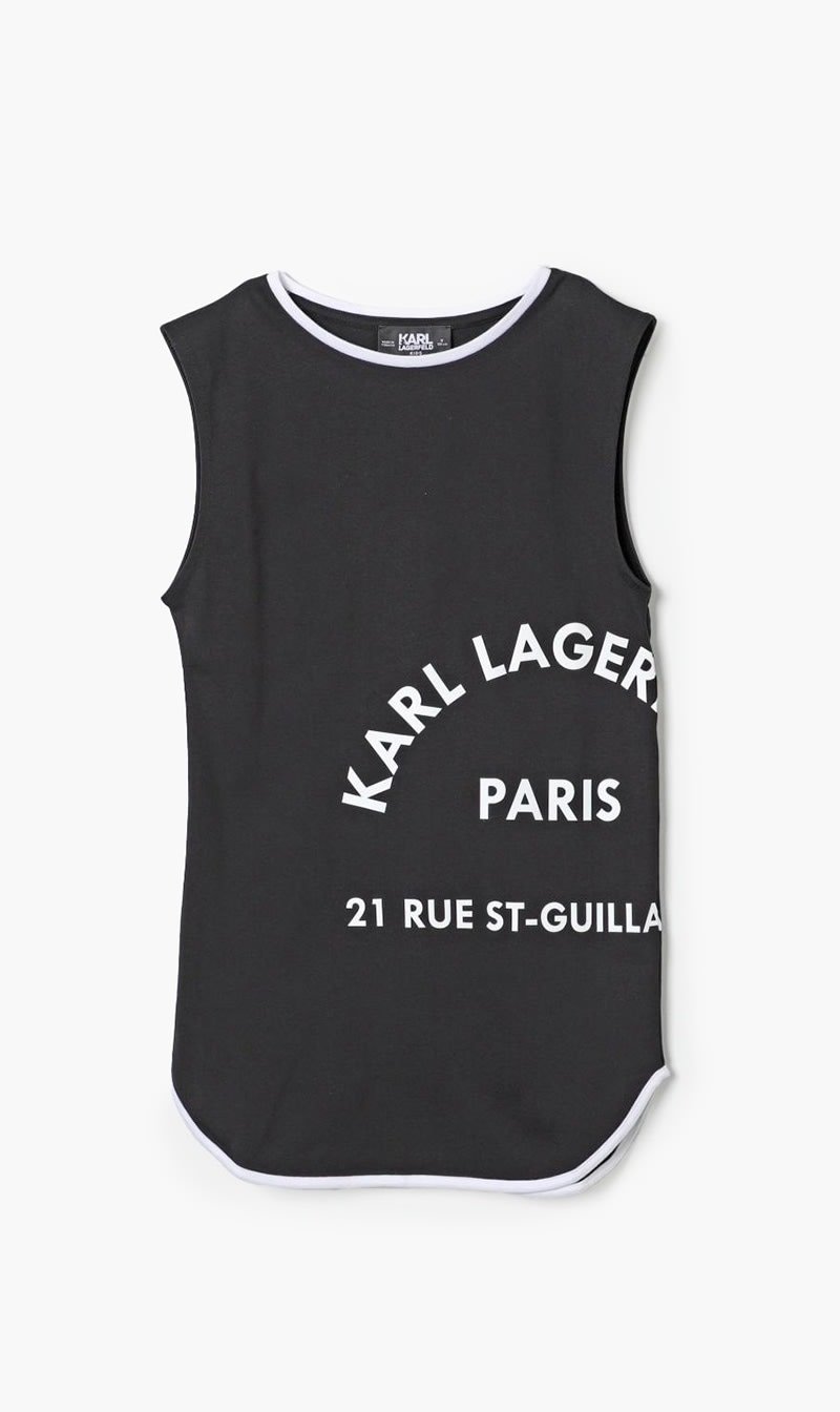 

Karl Lagerfeld Black Vestcoat Dress for Girls | The Deal Outlet