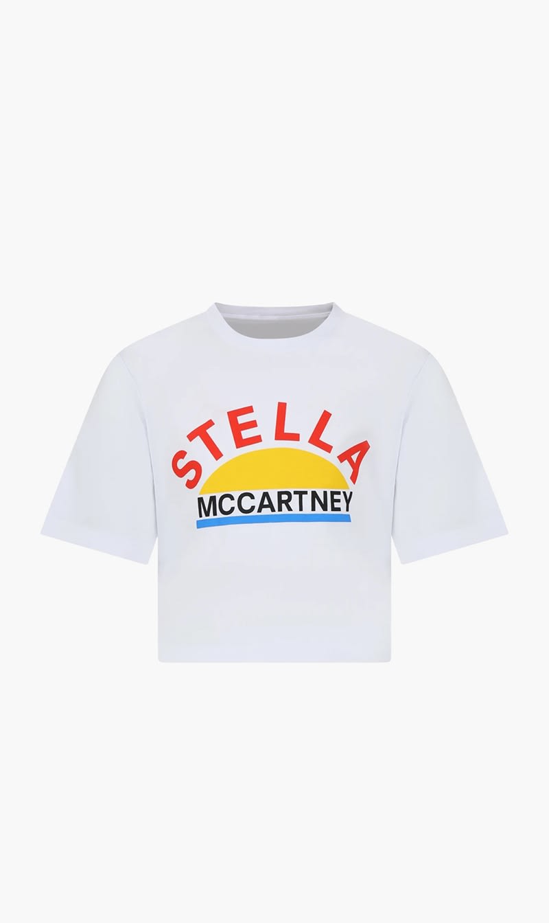 

Stella Mc Cartney White Sport T-shirttop for Girls | The Deal Outlet
