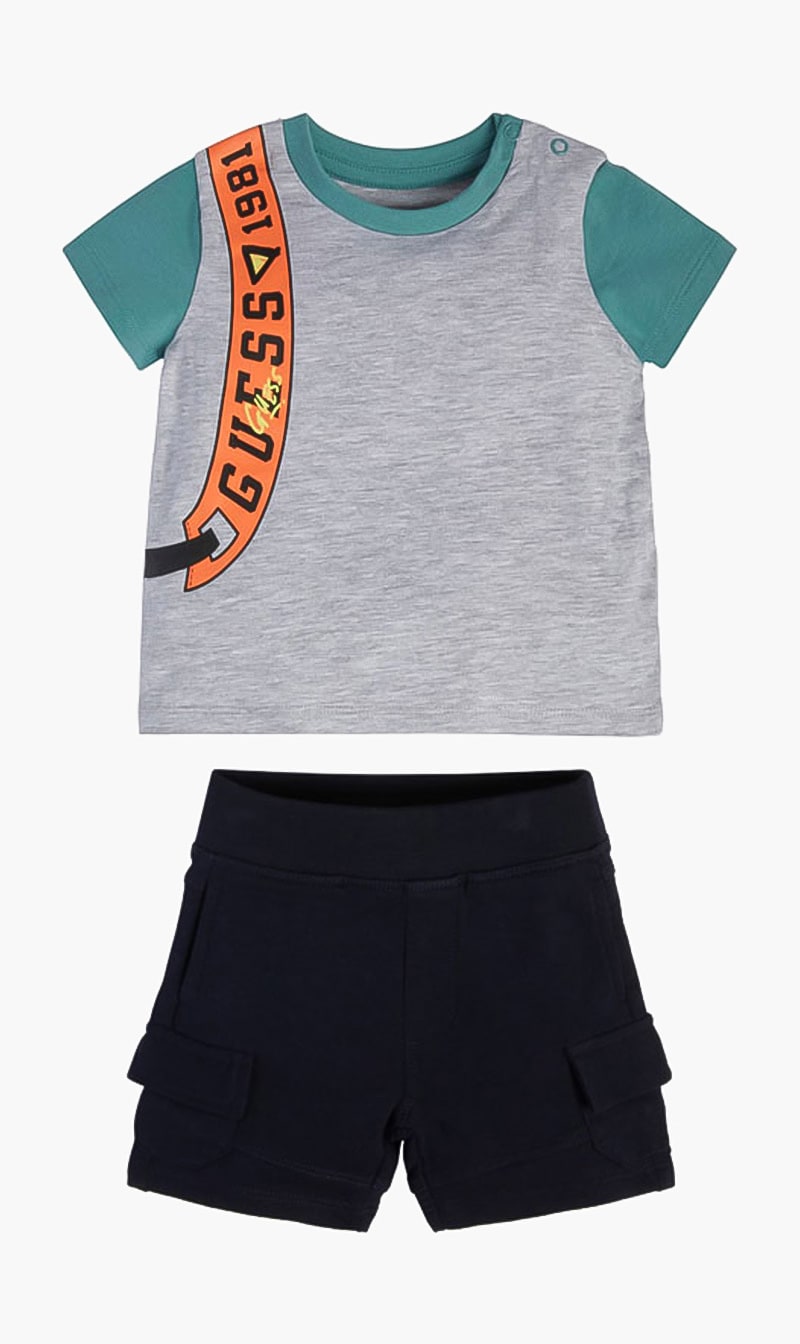 

Set Ss T-shirt+terry Bermuda, Grey