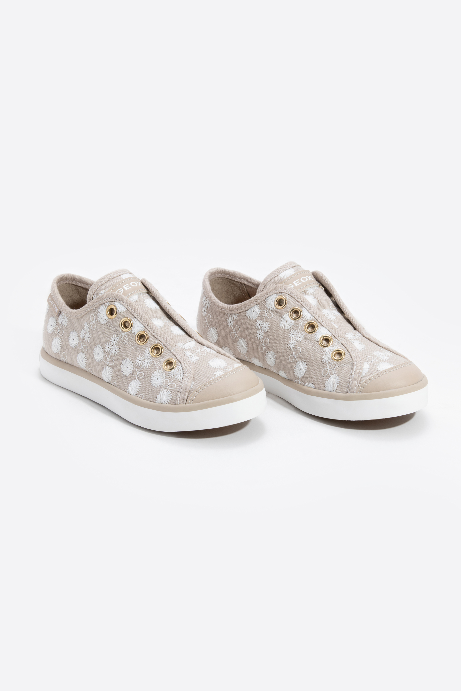 

Geox J Ciak Embroidered Slip-on Sneakers