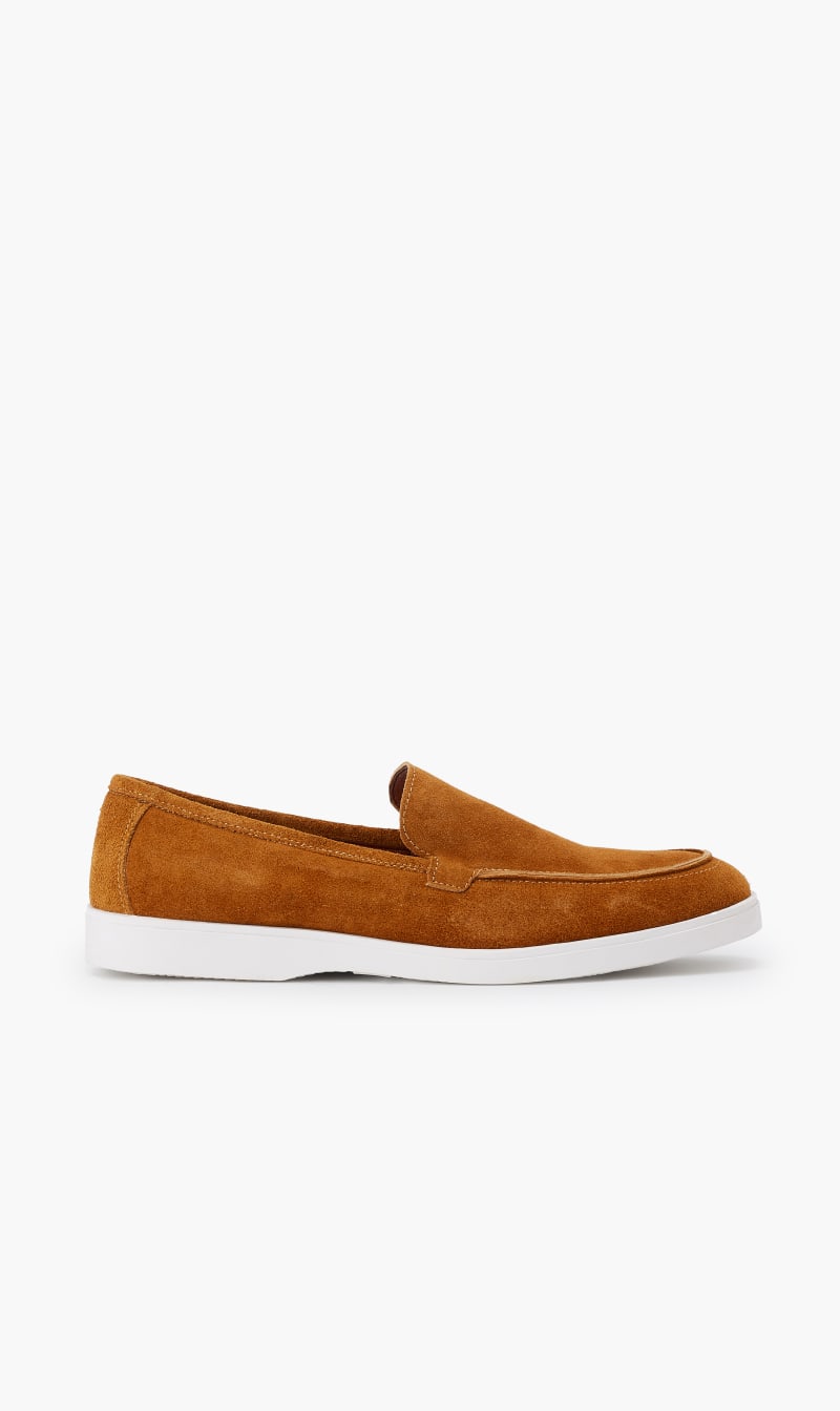 

Christian Vieri Brown Faded Moccasins Loafers for Men | The Deal Outlet