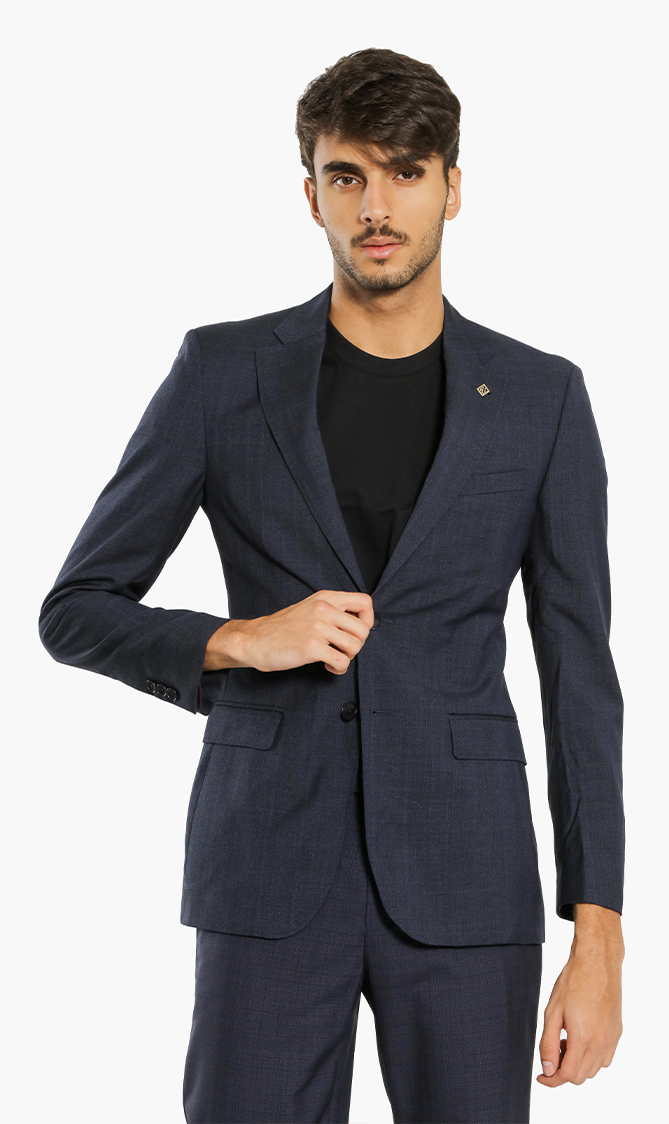 

Debonair Check Modern Fit Suit Jacket