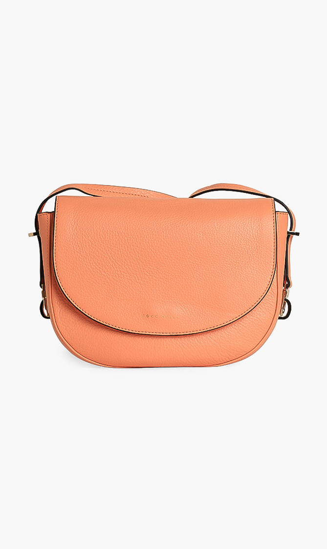 

COCCINELLE Flap Leather Crossbody Bag