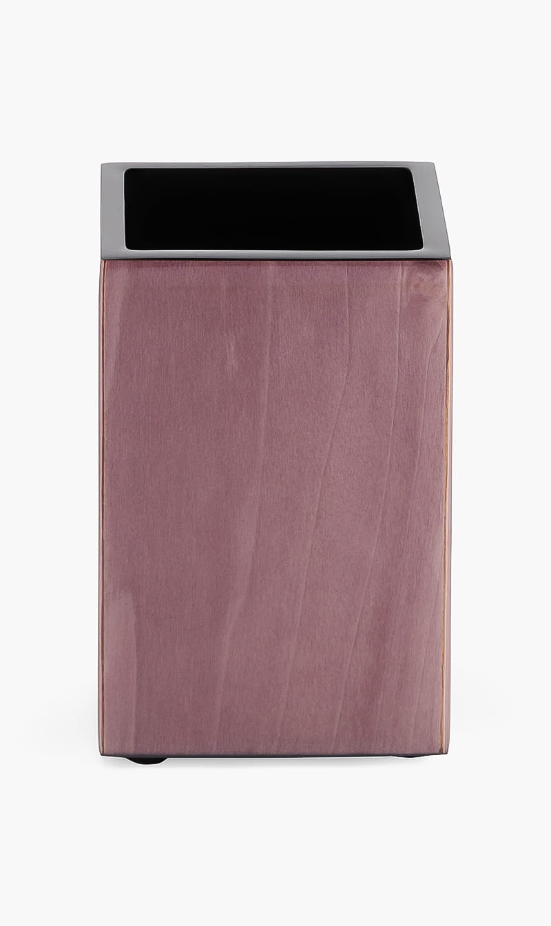 

Purple Tulipwood Brush Holder, Brown