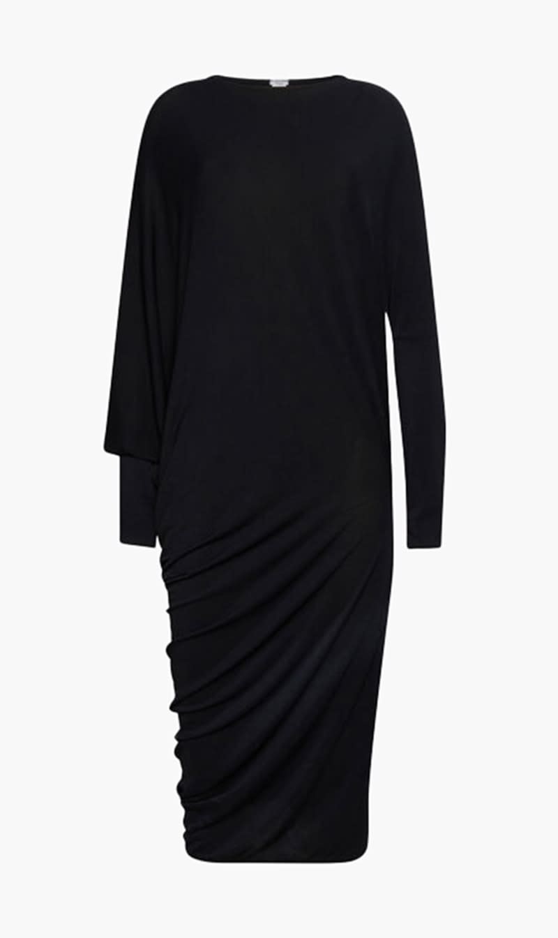 

Tory Burch Black Crepe Jersey Dress for Women | The Deal Outlet