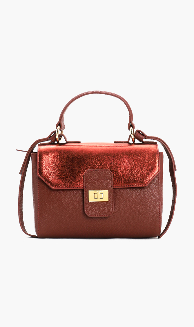 

Cerruti Ashley Leather Flap Bag
