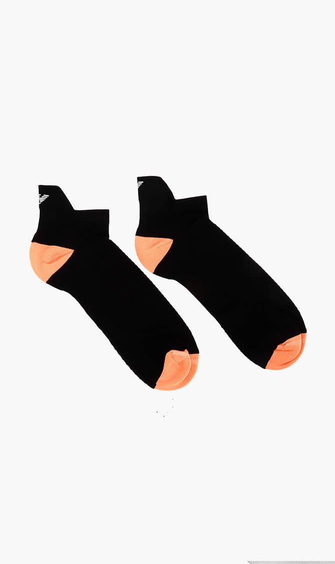 

Contrasting Crew Socks, Black