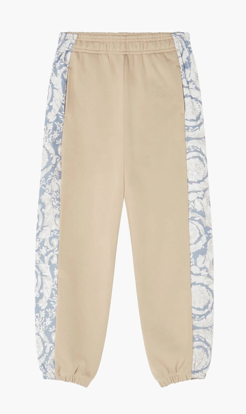 Versace Beige Sweatpant Fleece + Barocco Kids Canvas Poly + Versace Embroidery for Boys