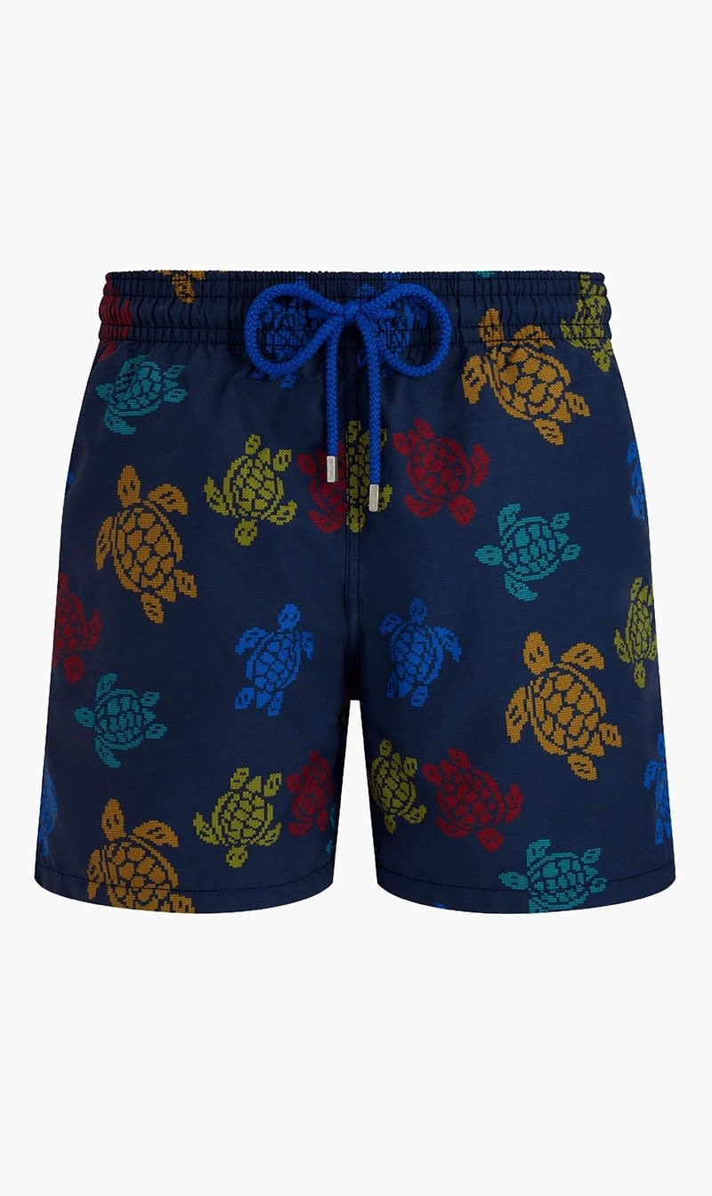 

Vilebrequin Blue Ronde Des Tortues Tricot Swimshorts for Men | The Deal Outlet