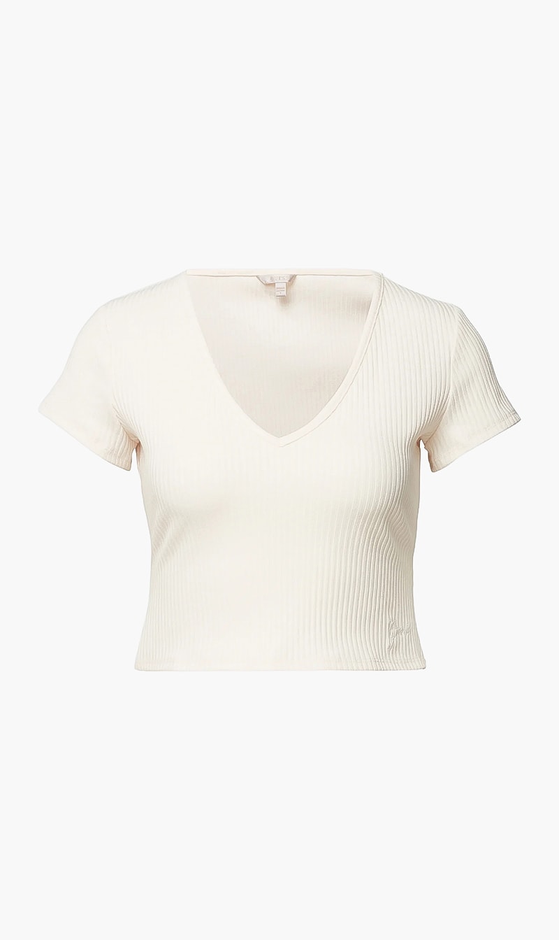 

Adria Rib Top, Beige