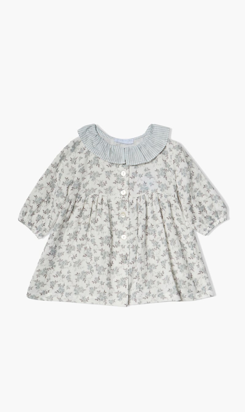 

Laranjinha Green All Over Floral Dress for Girls | The Deal Outlet