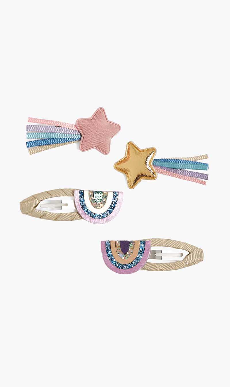 

Mimi & Lula Multi-color Rainbow And Star Mmni Clips for Girls | The Deal Outlet