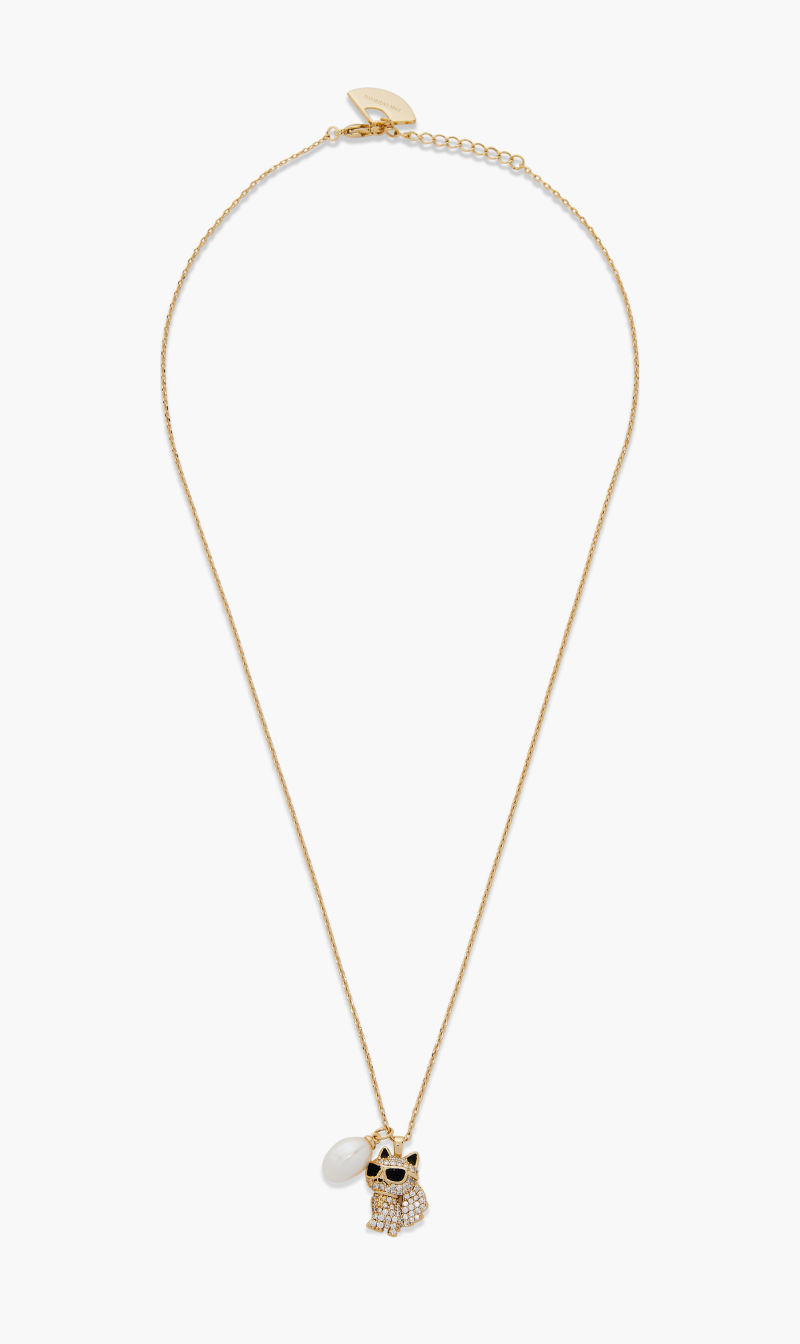 

Kikonik 20 Pave Choup Neckl, Gold