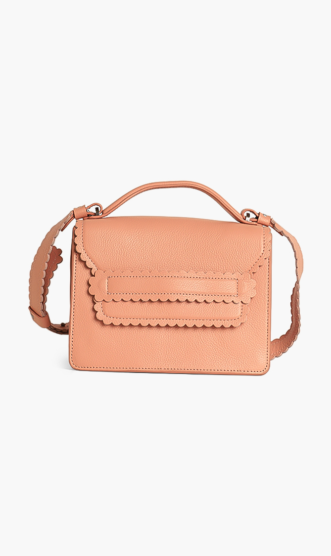 

COCCINELLE Flap Leather Crossbody Bag