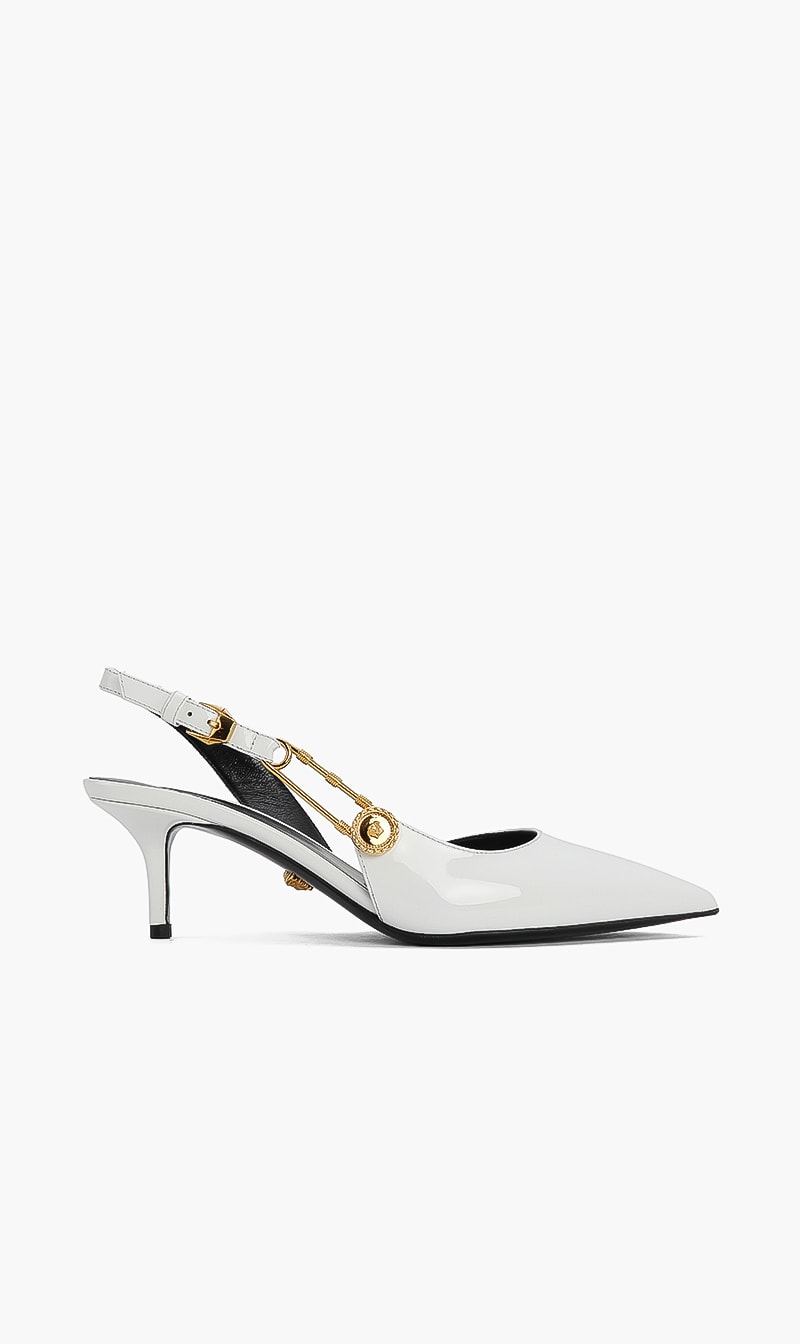 

Safety Pin Slingback Heel Pump