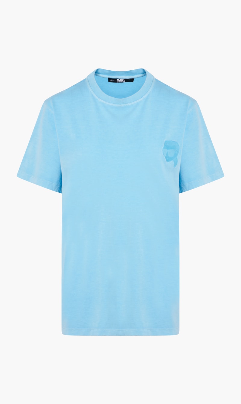 

Karl Lagerfeld Blue Ikonik 2.0 Tonal Relaxed Tee for Women | The Deal Outlet