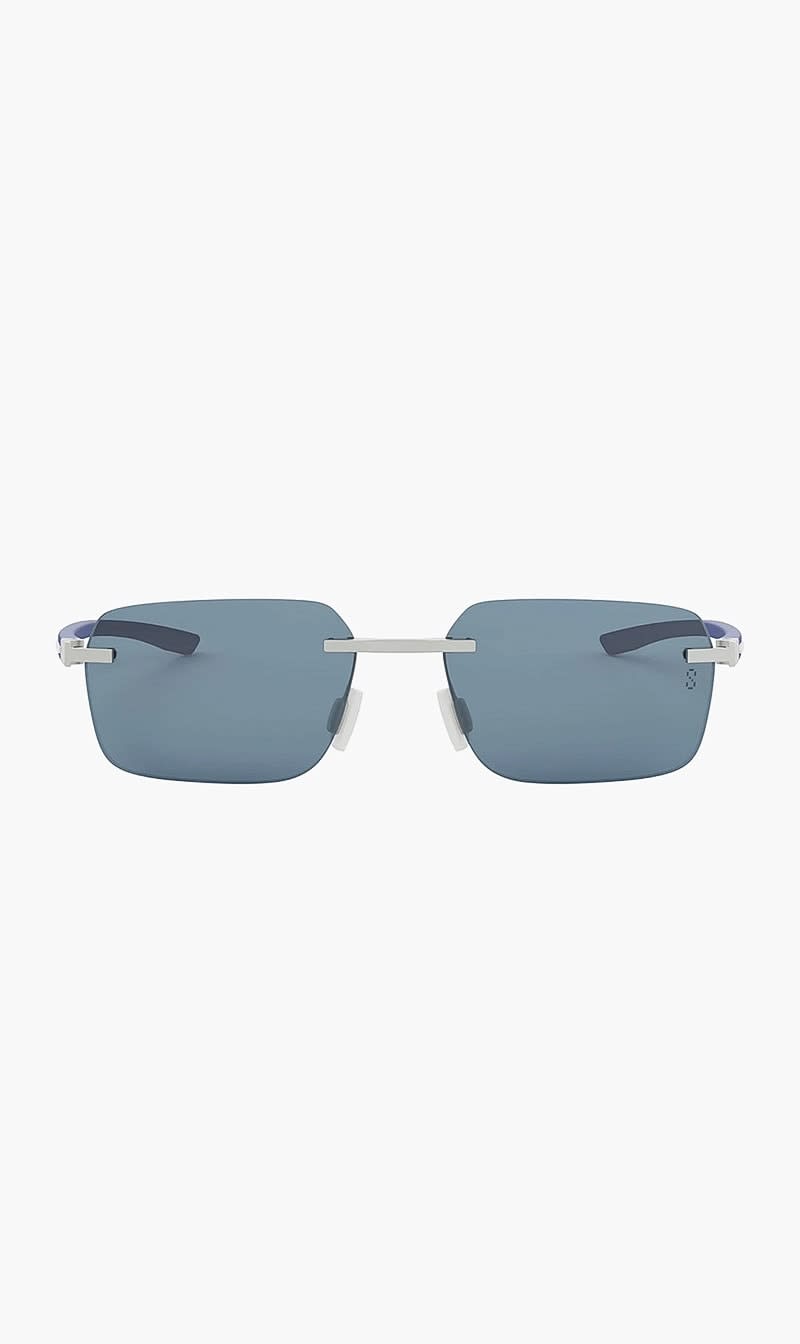 Blue Tag Heuer Grey Rimless Sunglasses for Men