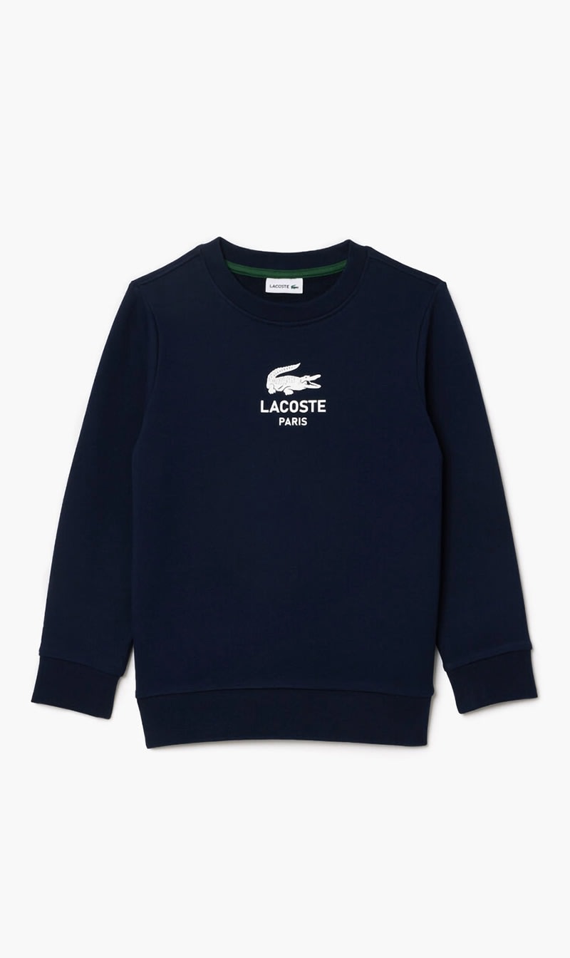 

Lacoste Blue Signature Print Sweatshirt | The Deal Outlet