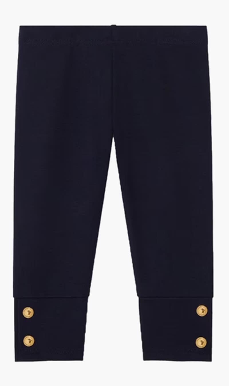 

Versace Blue Leggings Interlock Jersey for Girls | The Deal Outlet