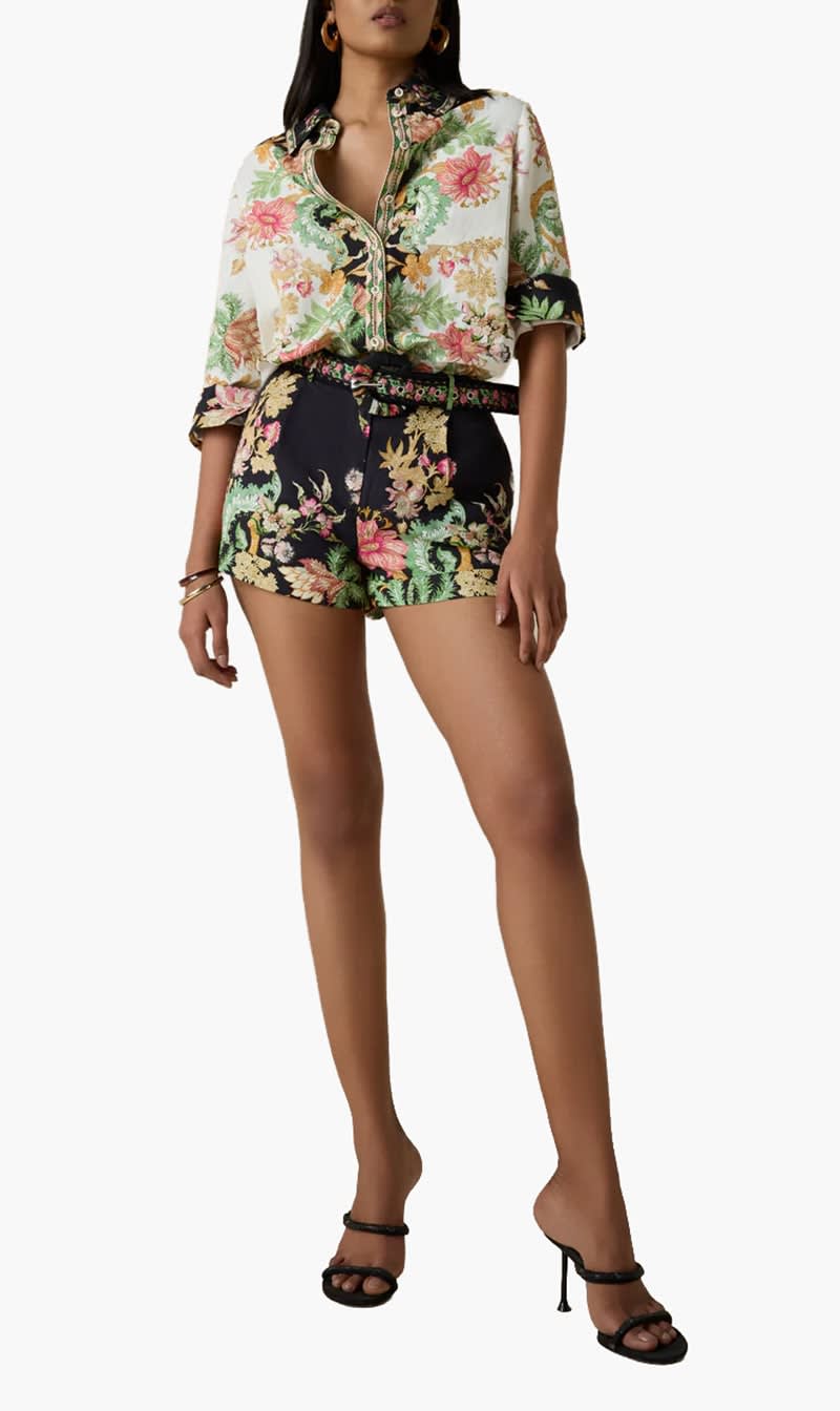 

Hemant & Nandita Multi-color Pahi Shorts for Women | The Deal Outlet