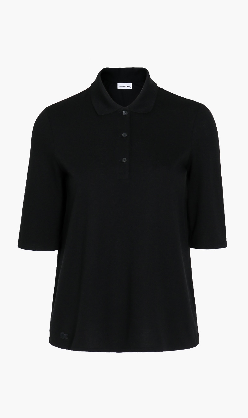 

Pleated Back Polo T- Shirt