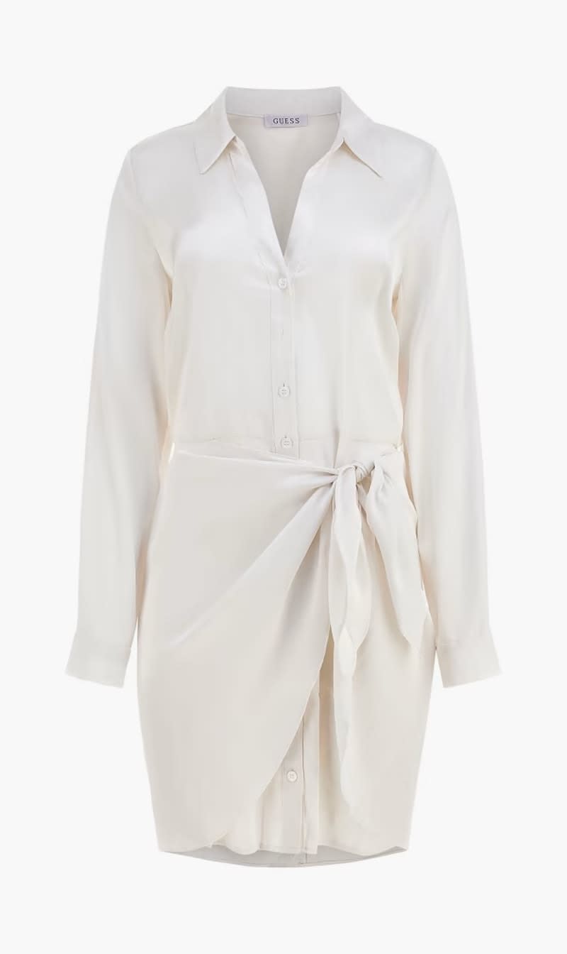 

Guess Beige Eco Alya Dress for Women | The Deal Outlet