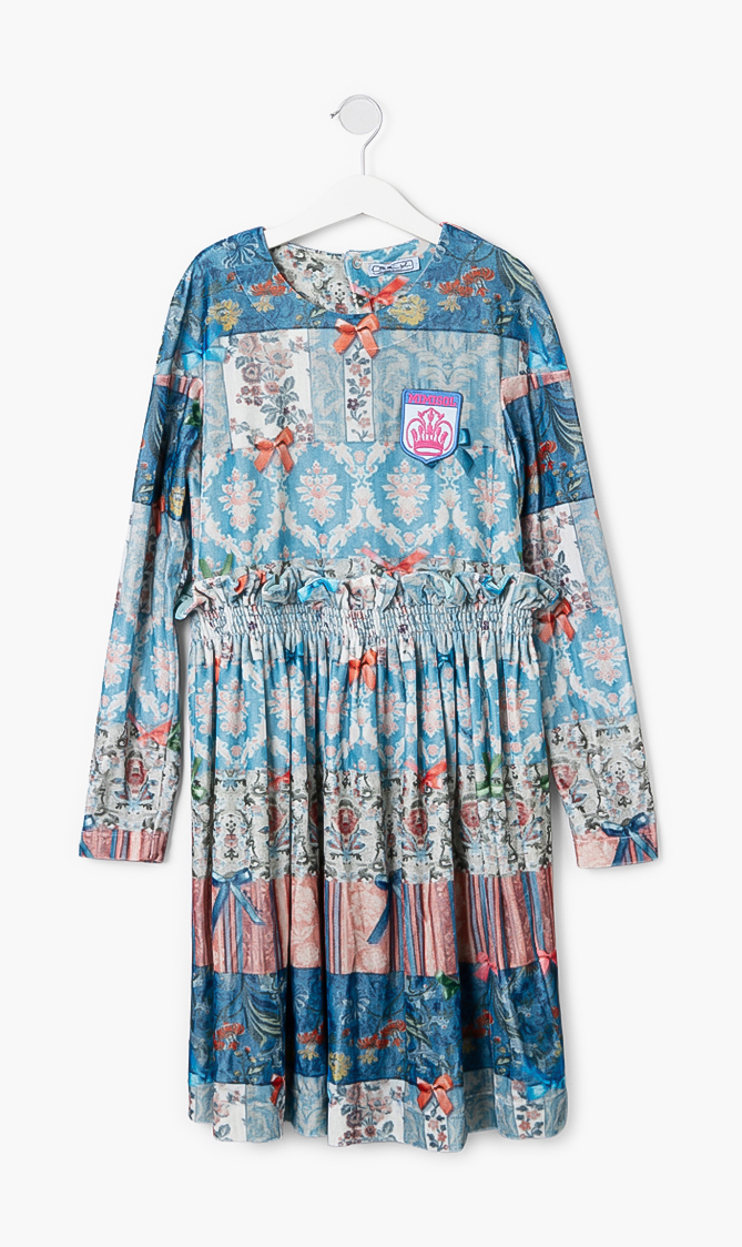 

Mimisol Printed Long Sleeve Dress