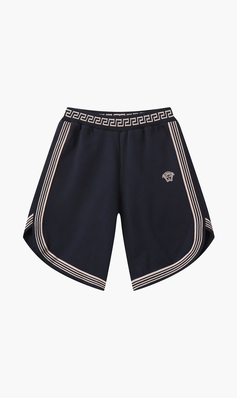 

Versace Blue Short Fleece + Contrast + Medusa Embroidery for Boys