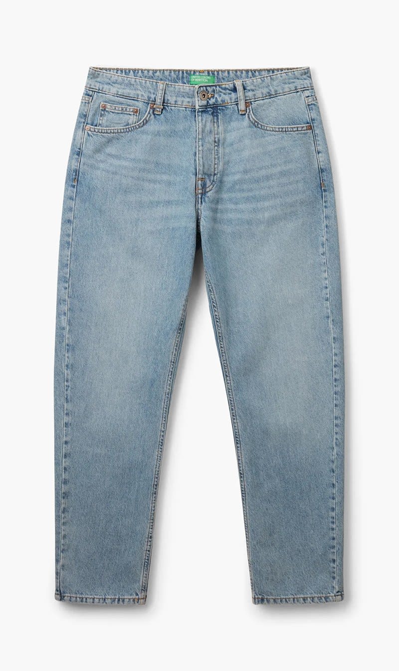 United Colors Of Benetton Light Blue Carrot Cut Jeans for Men