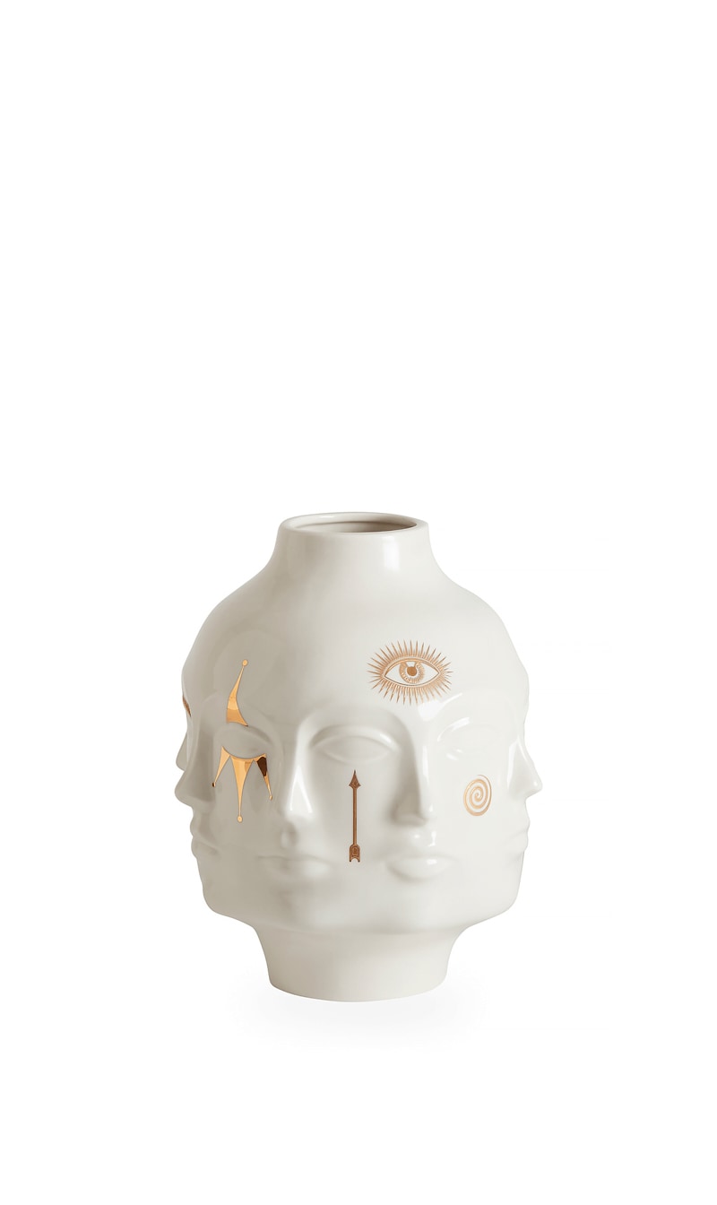 

Gilded Muse Dora Maar Vase, White