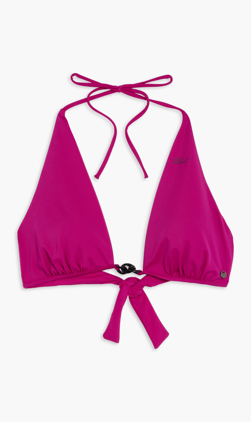 

Karl Lagerfeld Red Triangle Chain Bra for Women | The Deal Outlet