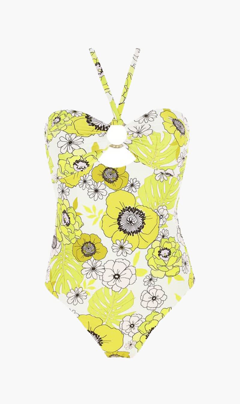 

Seafolly Green Summer Of Love Ring One Piece for Women