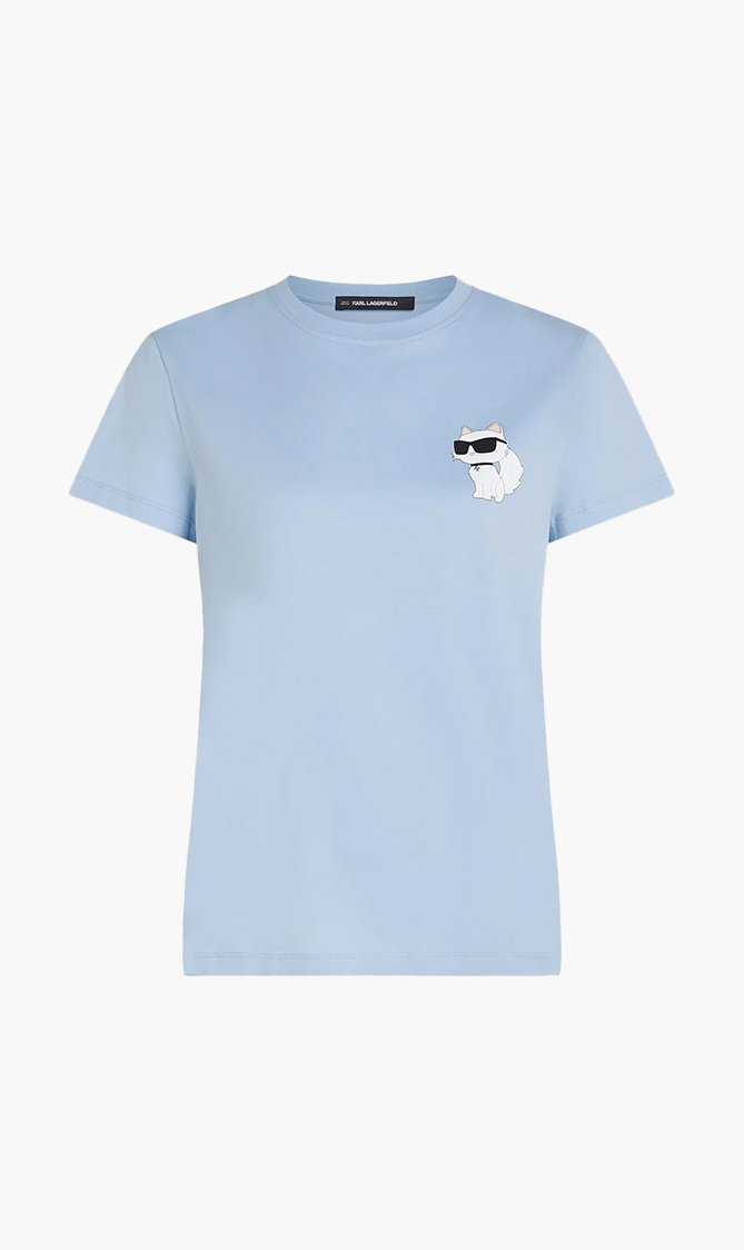 

Karl Lagerfeld Blue Ikon Choupette T Shirt for Women | The Deal Outlet