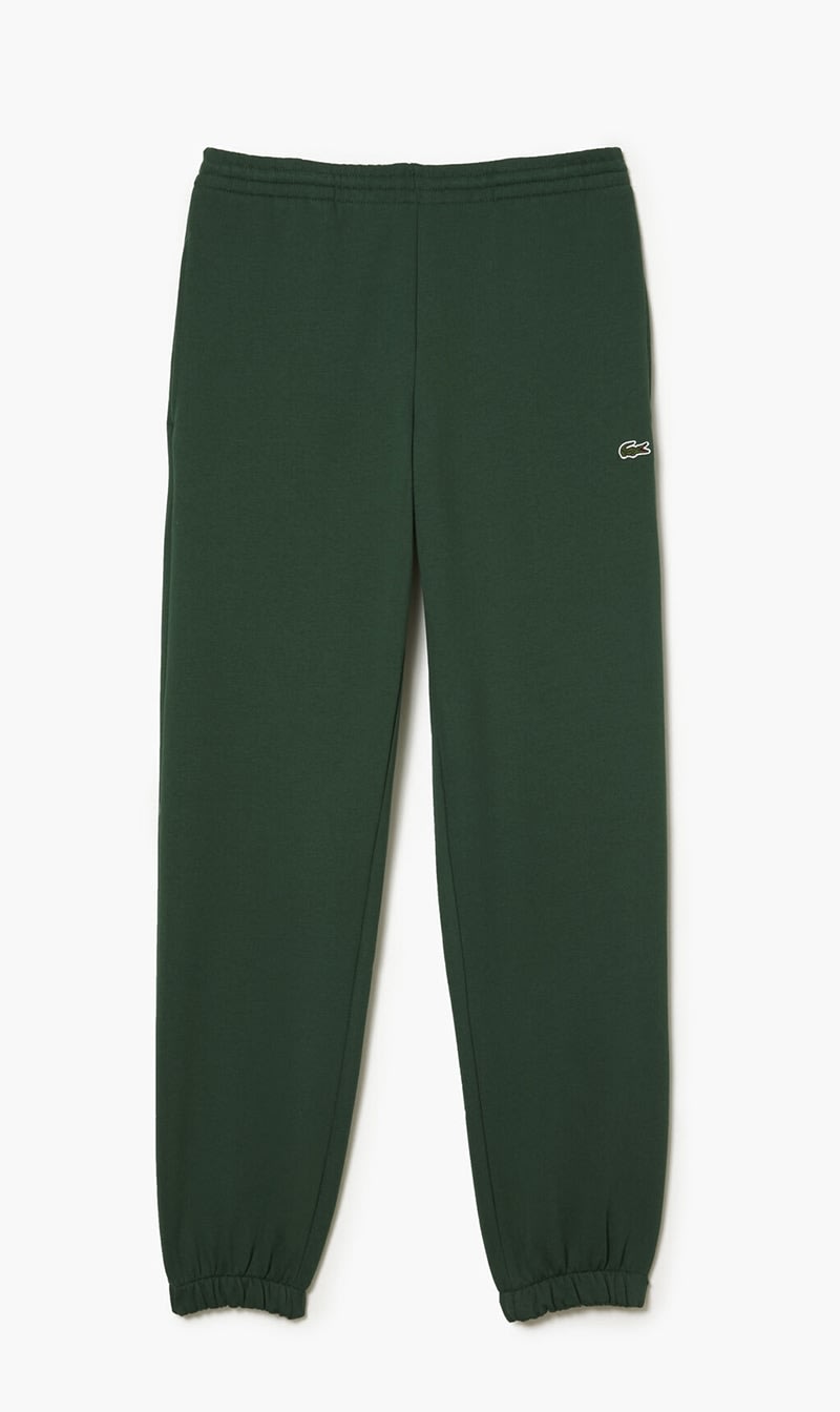 

Lacoste Green Brushed Fleece Jogger Trackpants for Men | The Deal Outlet