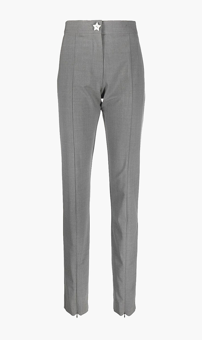 

Msgm Grey Slim Tailored Trouser for Women | The Deal Outlet