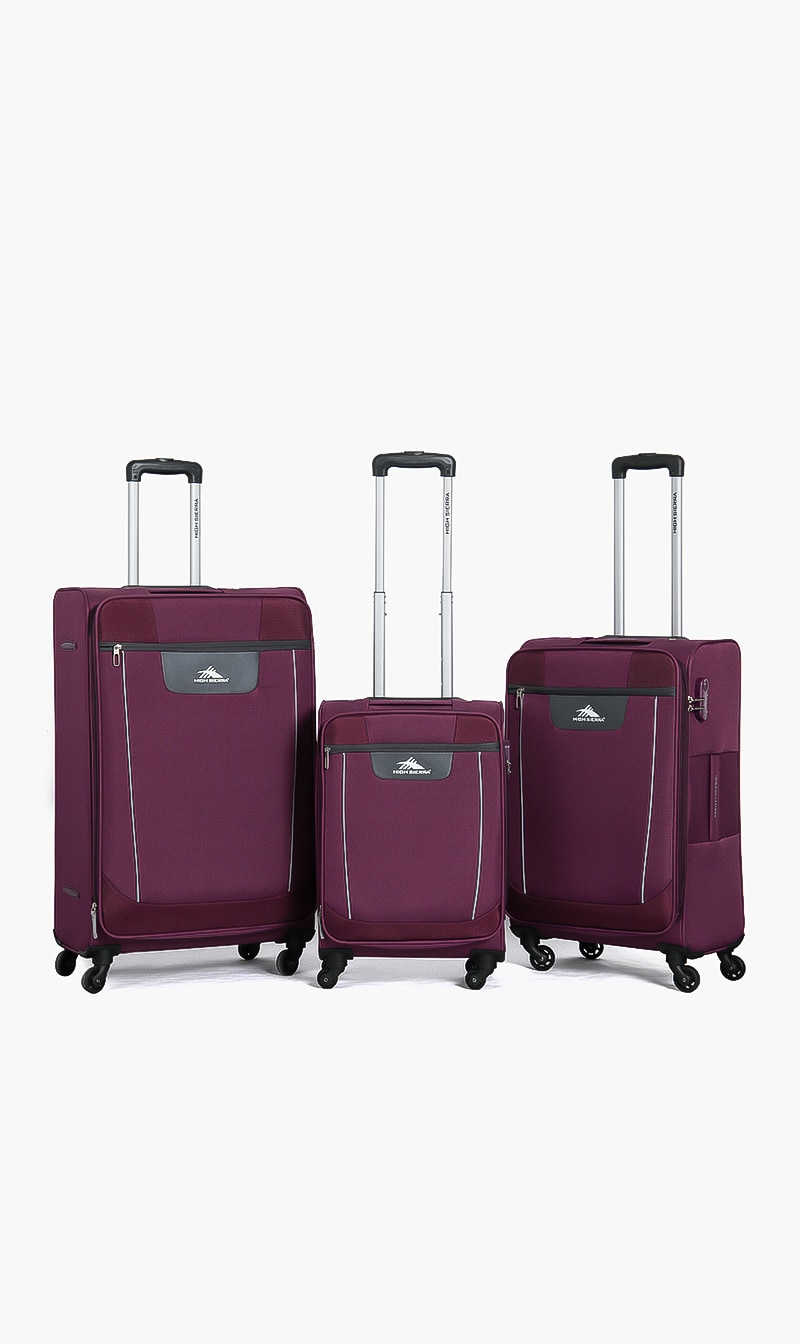 

Lightweight Spinner Suitcase Set, Purple