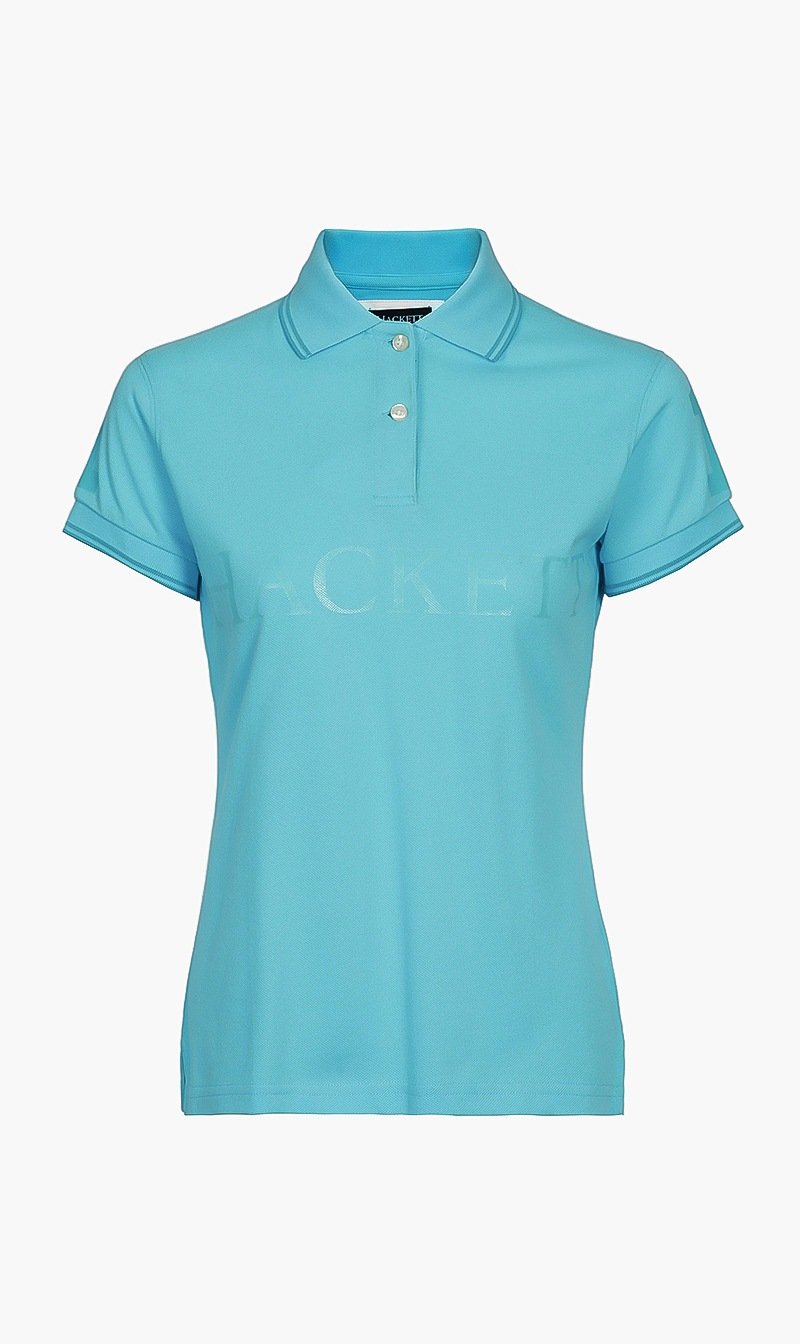 

Hackett London Blue Classic Logo Polo for Women | The Deal Outlet
