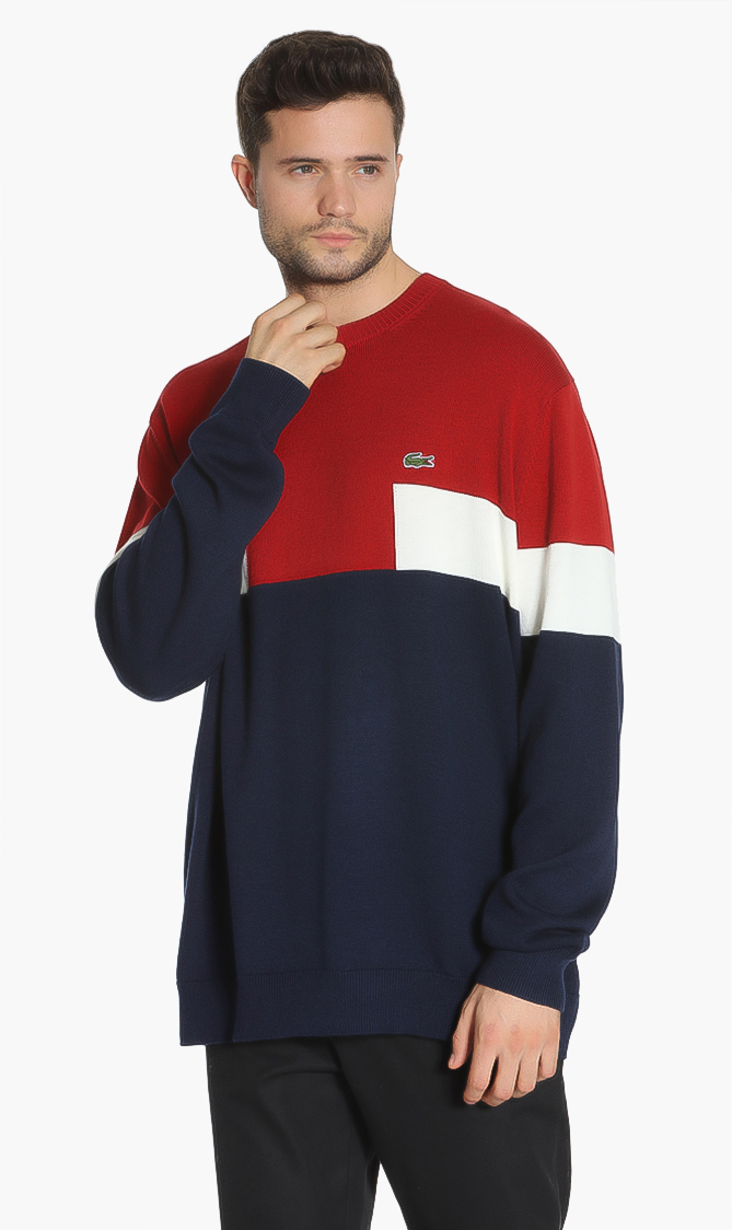 

Lacoste Crew Neck Colorblock Sweater