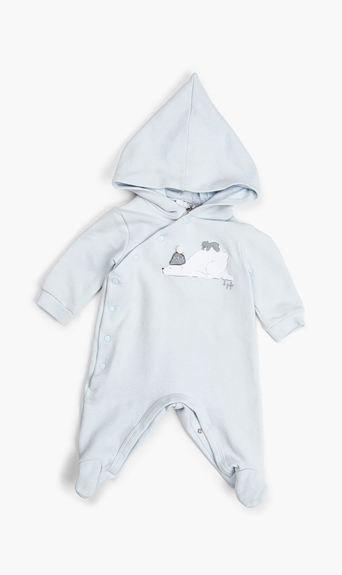 

Il Gufo Polar Bear Footed Romper