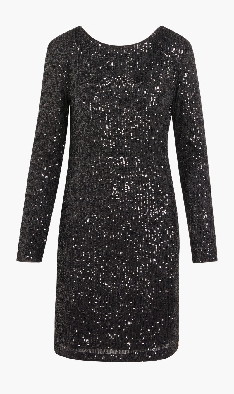 

Guess Black Marigold Sequin Dress for Women | The Deal Outlet