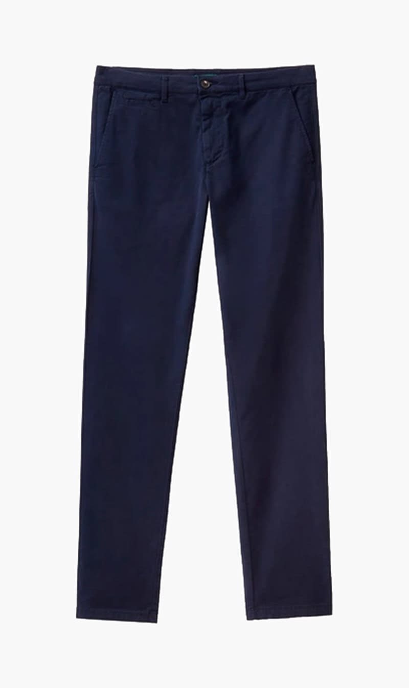 United Colors Of Benetton Blue Slim Fit Chinos for Men