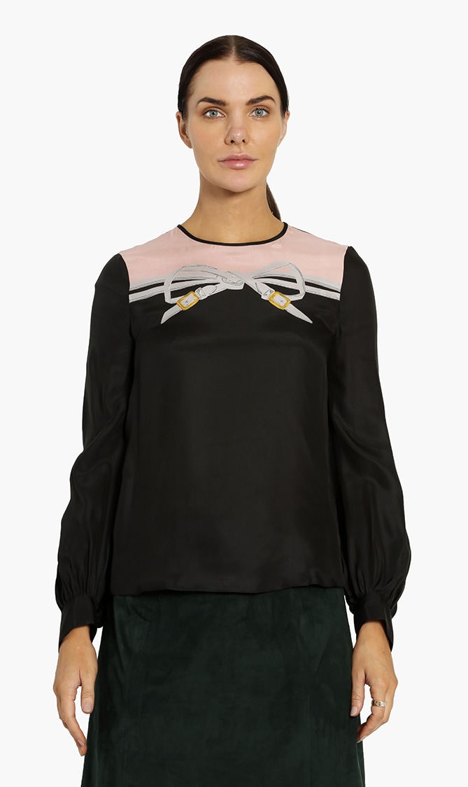 

Emporio Armani Bow Long Sleeves Top