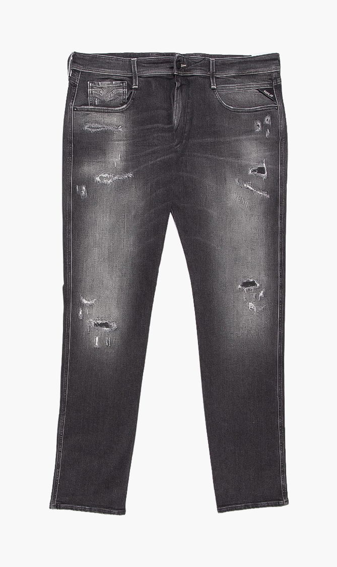 

Anbass Slim Ripped Jeans, Blue