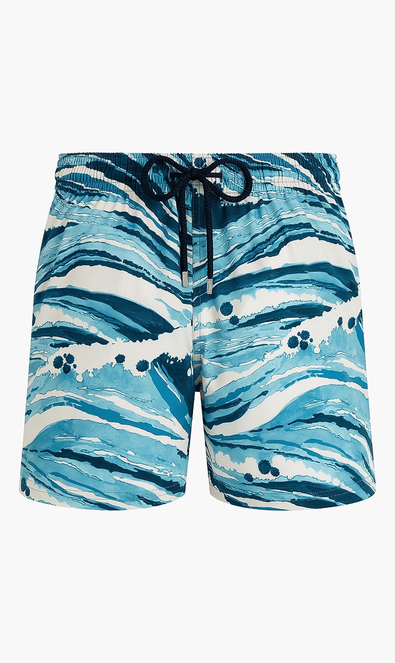 

Vilebrequin Blue Trunks Wave X Maison Kitsuné Swim Shorts for Men | The Deal Outlet