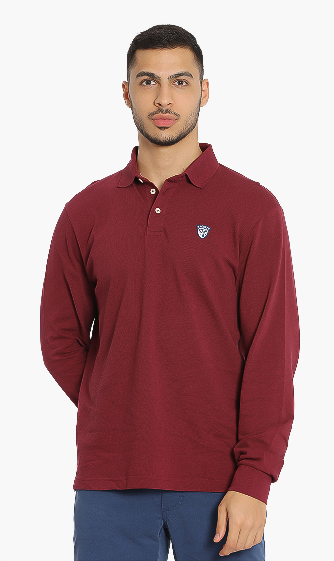 

Hackett London Cotton Long Sleeves Polo Shirt