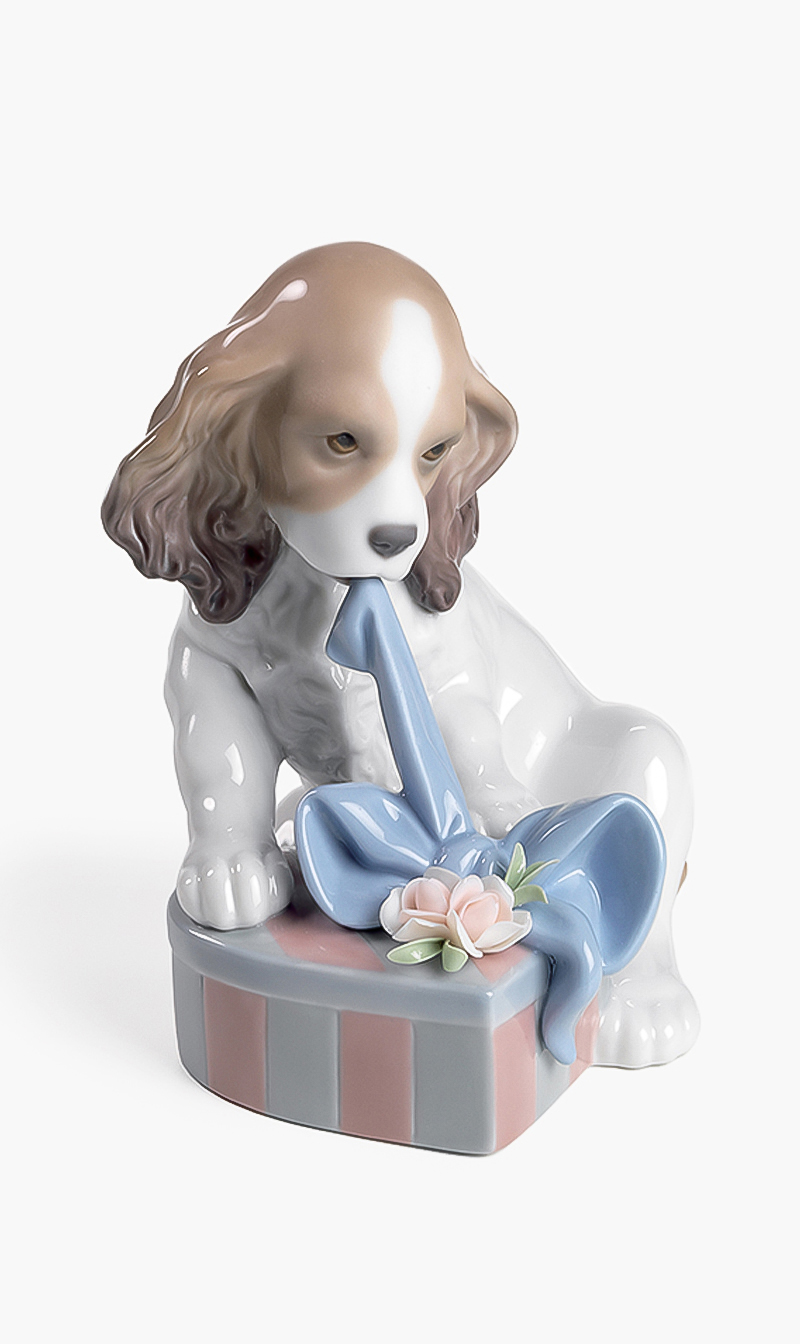 

Lladro Can't Wait Dog Figurine