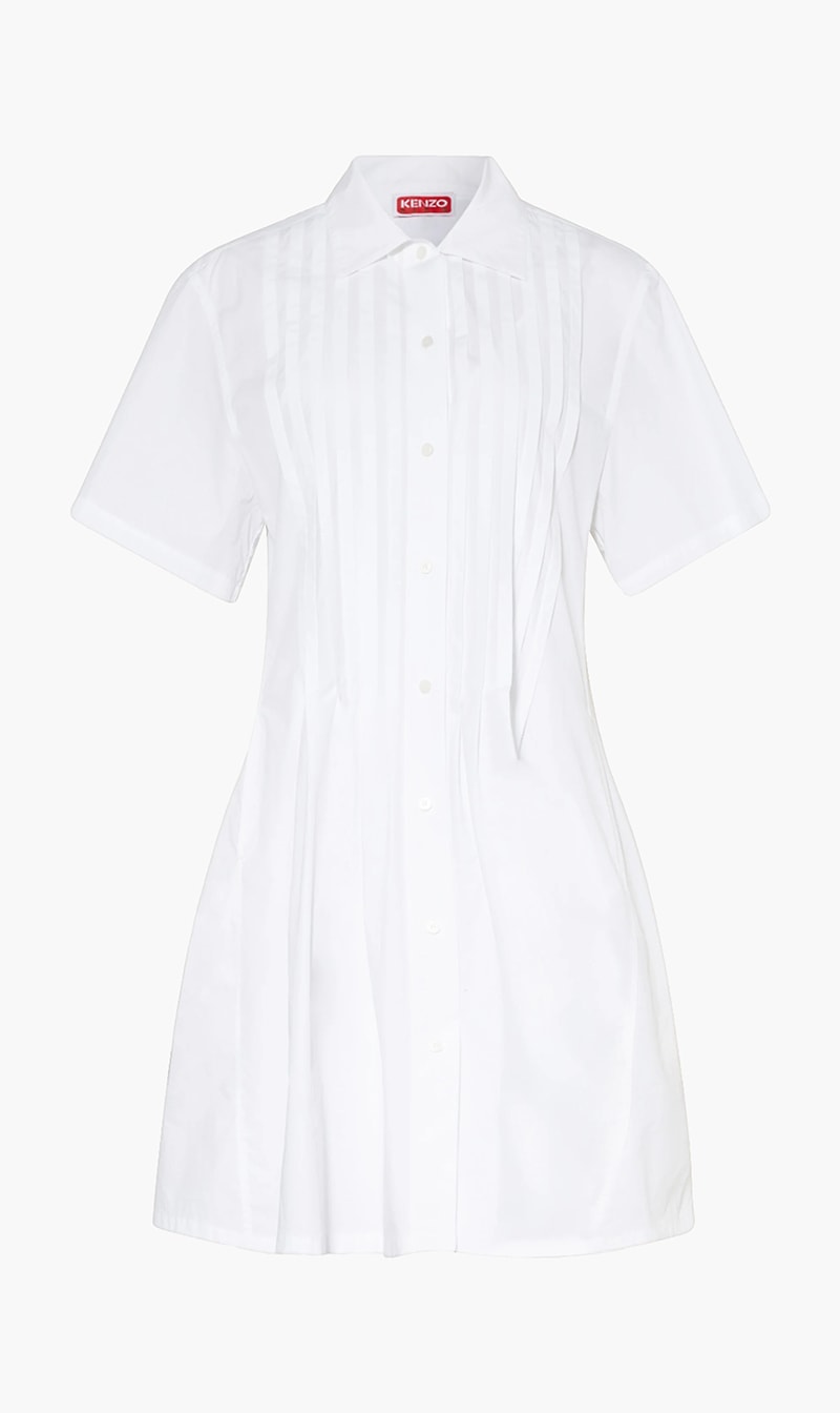 

Kenzo White Short Shirting Dress for Women | The Deal Outlet