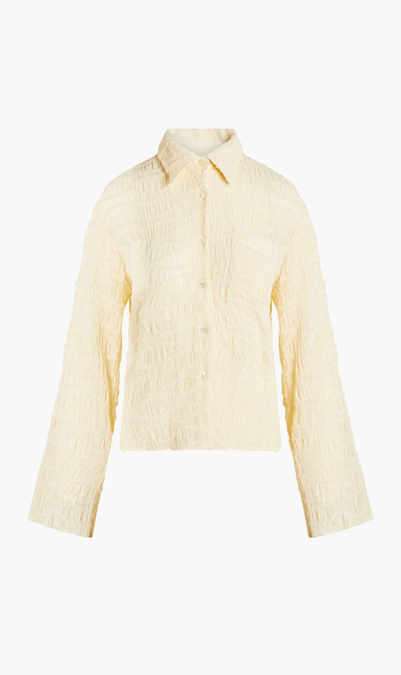 

Ronny Kobo Beige Nadina Top for Women | The Deal Outlet