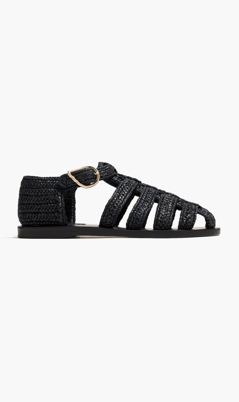

Ancient Greek Sandals Black Homeria Sandals for Women | The Deal Outlet