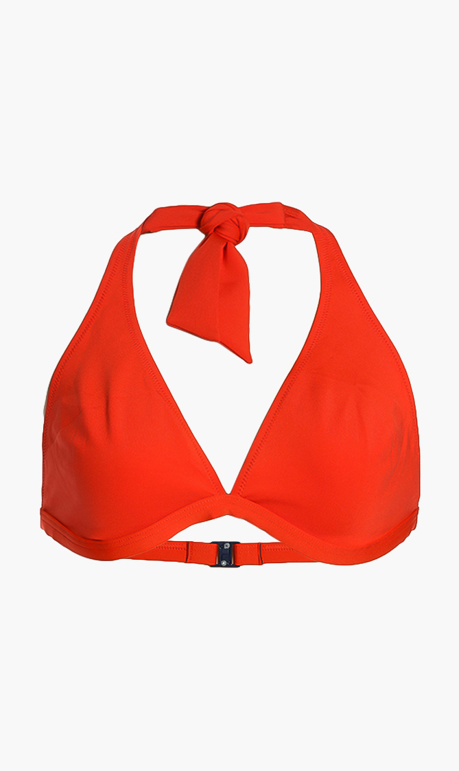 

Flavia Halter Bikini Top, Red